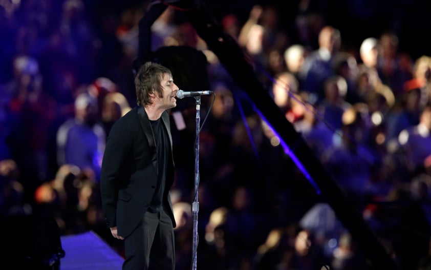 Liam Gallagher cantó 'Wonderwall' de Oasis.