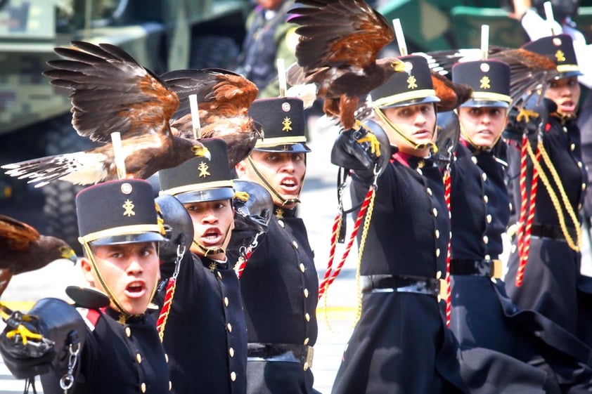 Los asistentes aplaudieron durante casi dos horas el paso de los 15 mil 638 miembros de las fuerzas federales; así como de los 421 caballos, 53 perros, 30 motocicletas, 408 vehículos -incluyendo blindados y de nuevas tecnologías-, 22 embarcaciones, 72 banderas y 92 aeronaves, entre ellas, cuatro nuevas T6 Texan II.