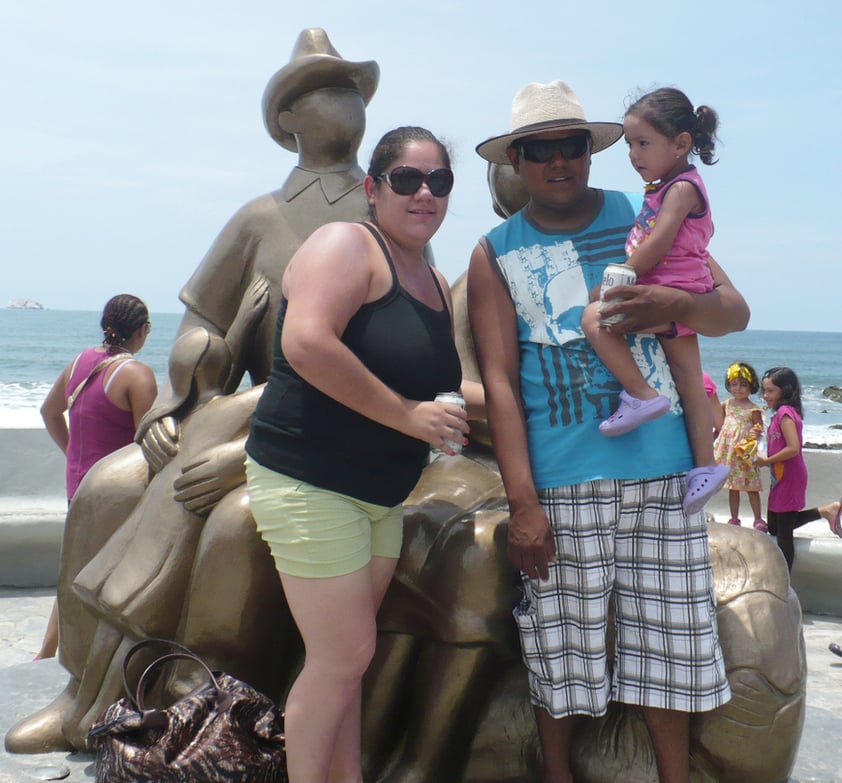 Fam. Orozco Luevanos de vac.en Mazatlán, Sin.