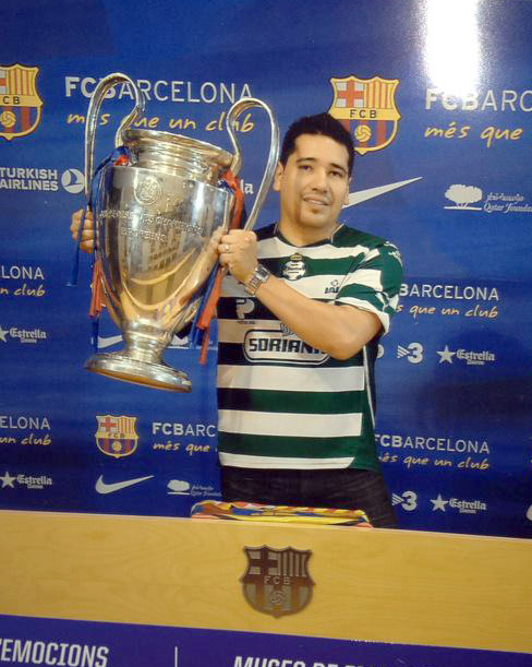 Guerrero en el Camp Nou.