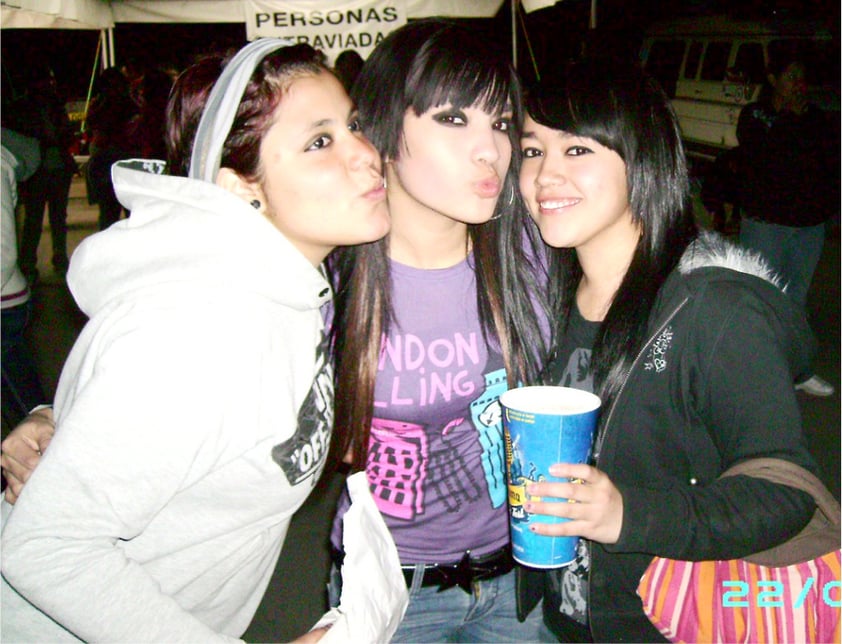 Aleida, Eliz, Valeria en el Rockfest