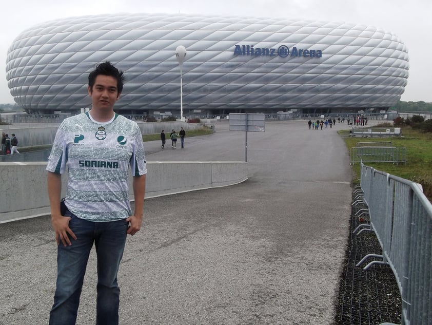 Foto tomada en el Allianz Arena de Munich, donde estuve el fin de semana del 28 al 30 de septiembre celebrando el Oktoberfest