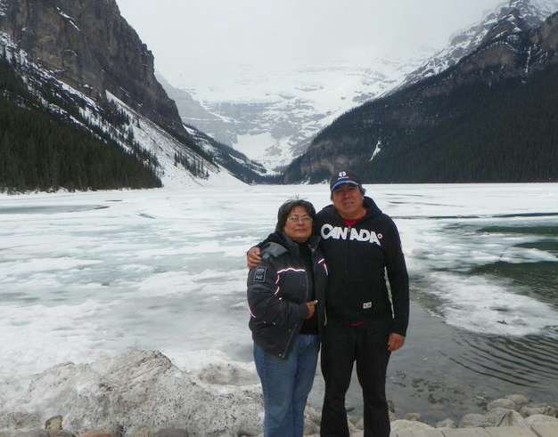 Lake Louis en Banff Alberta Canadá visitando nuestras hijas.