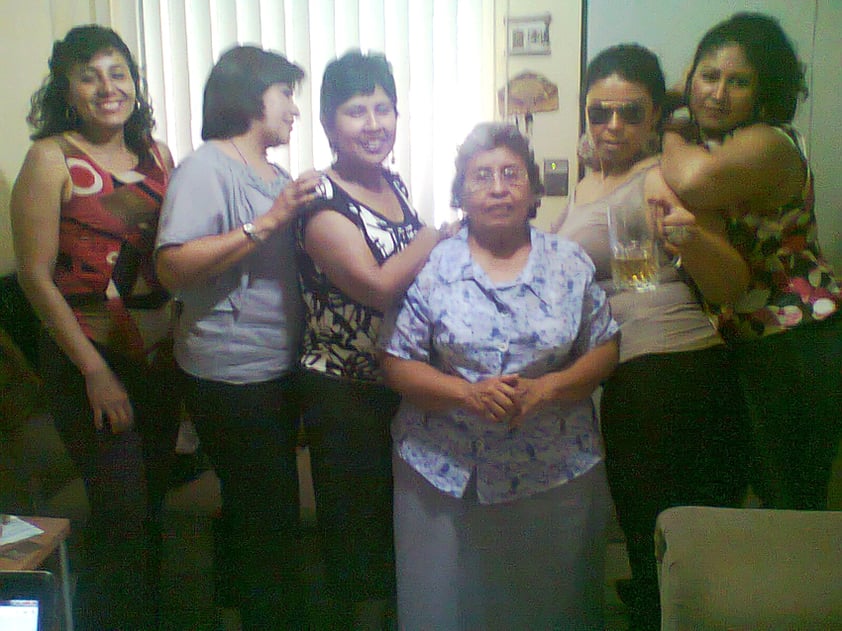 Vero, Mine, Lupe, Bertha , Miriam y Angélica