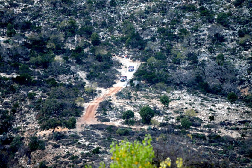 Los restos del jet en el que viajaba la llamada "Gran Señora" y seis personas más fueron localizados cerca del rancho "El Tejocote" en el ejido "La Colorada" en el municipio de Iturbide, Nuevo León.