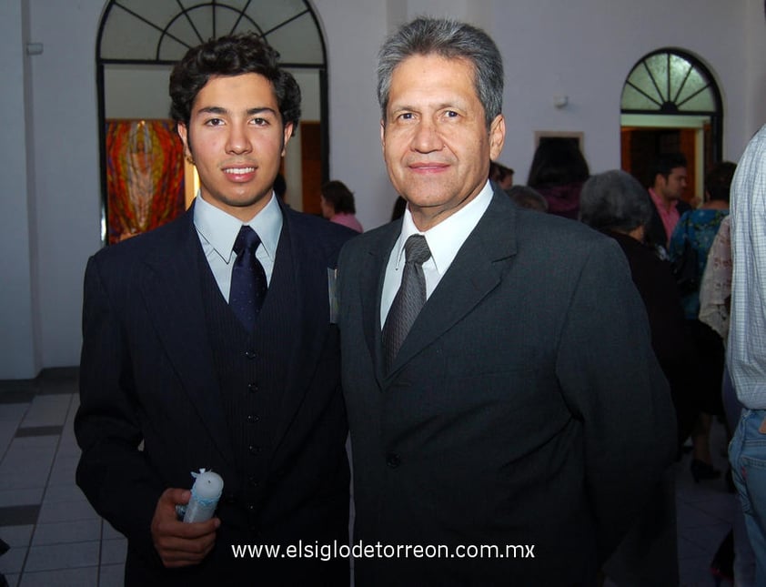 01122012 DURANTE CELEBRACIÓN RELIGIOSA.  Miguel Marín y Alfonso Escudero.