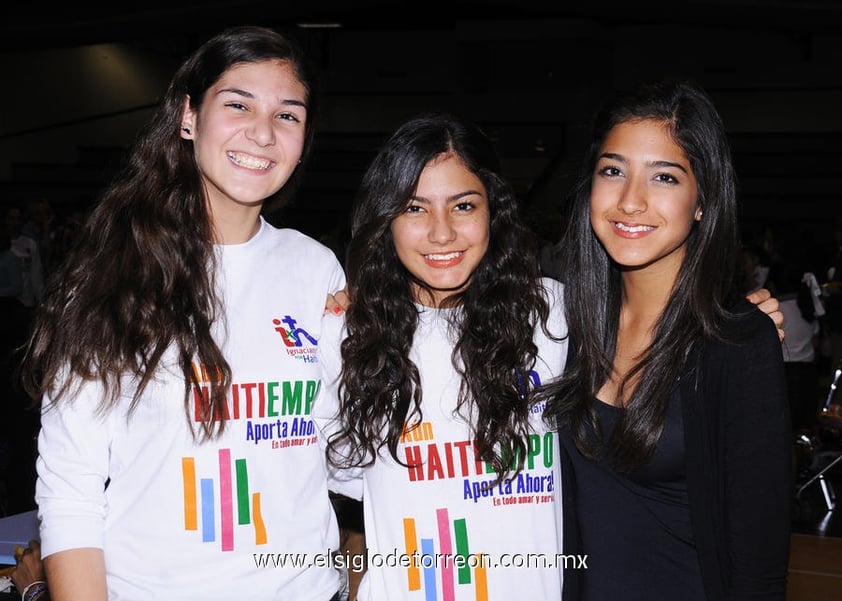 16122012 GRITAN BINGO.  Sofí­a, Mariana y Jimena.