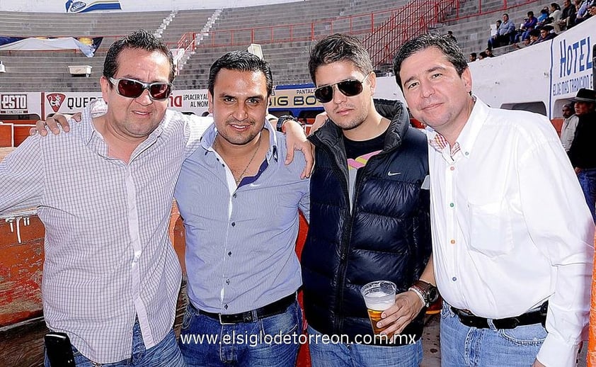 23122012 ELíAS  González, Jorge Mata, Rodrigo Aguado y Jesús Vargas.