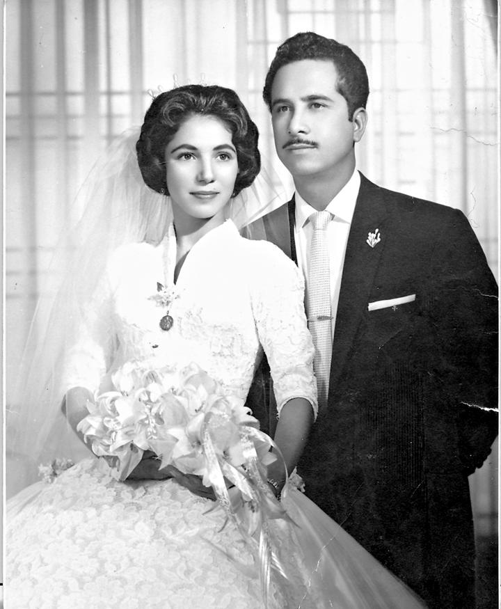 Teresa López Espino y Lauro Alonso Márquez se casaron el 21 de febrero del año de 1960.