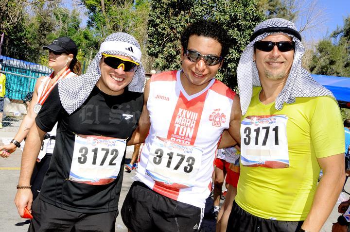 Saulo, Aldo y Jonhy.