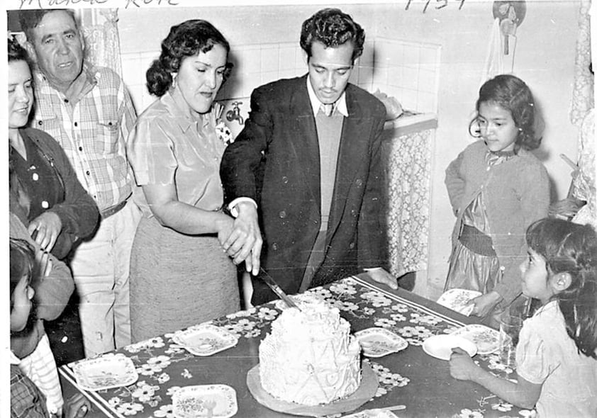 María y Roberto, el día 15 de julio de 1954.