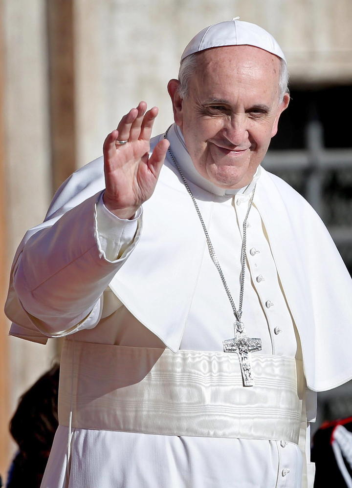 El Papa saludó a los fieles que lo acompañaron en la basílica de San Juan de Letrán