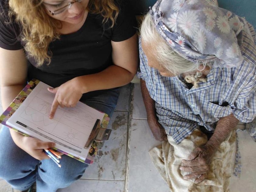 Alba Alexia Sifuentes Jiménez, maestra comunidad rural.