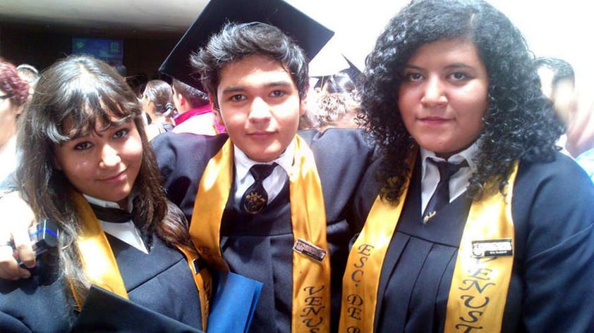 Esmeralda, Lalo y Lorena.