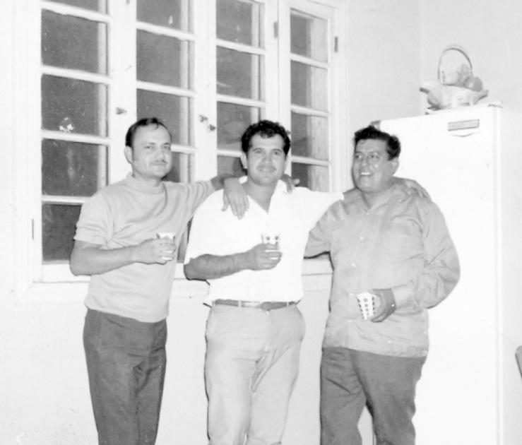 LENCHO,  Walterio Reyes Jaik y Jos Gutiérrez Quezada en 1963.