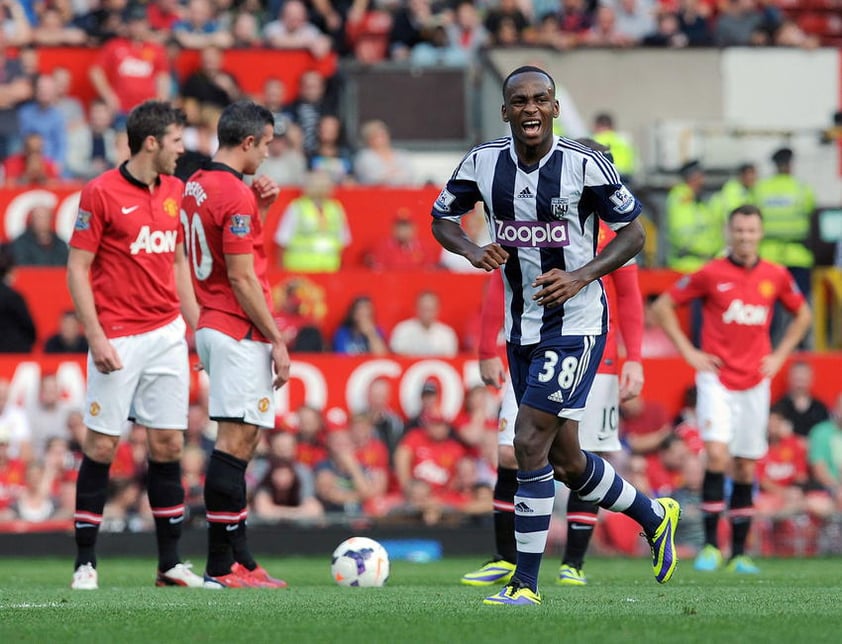 El 2-1 y victoria del West Bromwich se produjo a los 67 minutos después de una buena jugada de conjunto que acabó con la asistencia de Amalfitano para Saido Berahino, quien disparó raso en los linderos del área para superar a De Gea y poner las cifras definitivas.