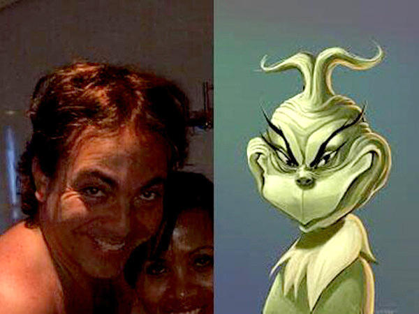 Usuarios han comparado el gesto de Cristian con el personaje de El Grinch.