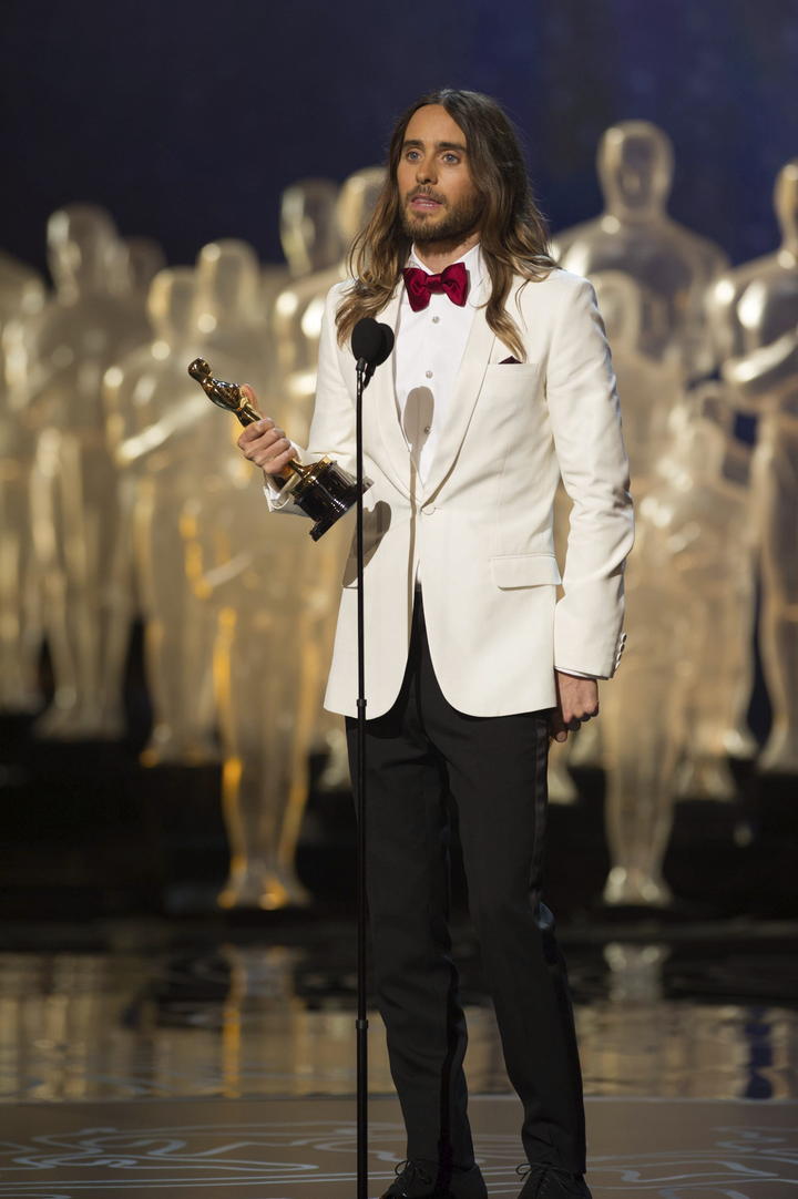 Jared Leto ganó el Oscar como Actor de Reparto por su papel en la cinta Dallas Buyers Club.