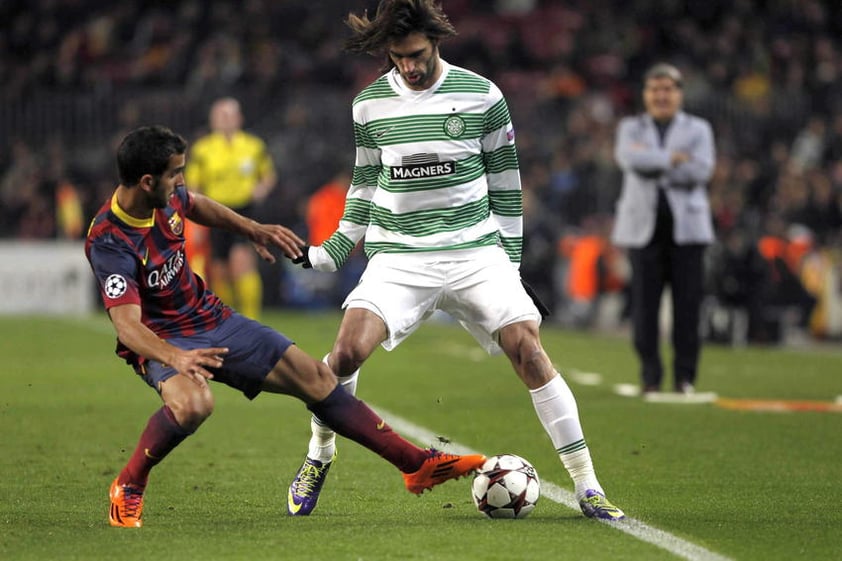 Giorgios Samaras del Celtic recibió 22 faltas en la justa europea.