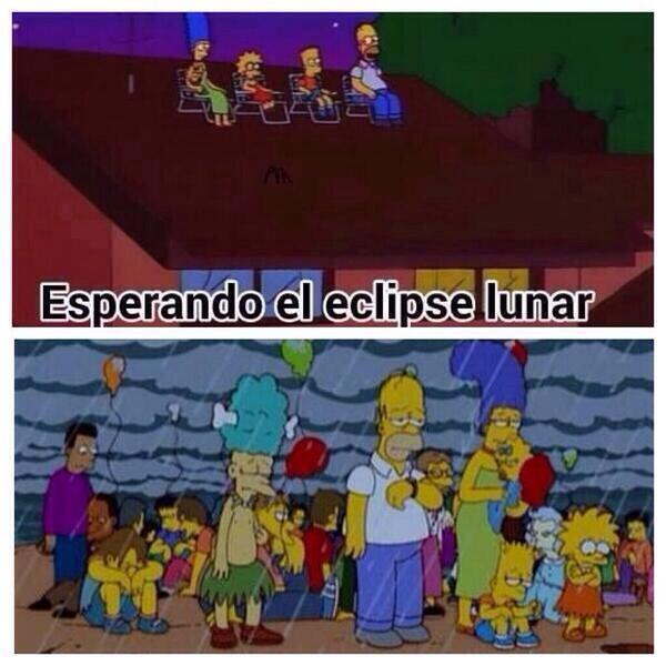 La expectativa por el eclipse fue una de las burlas.