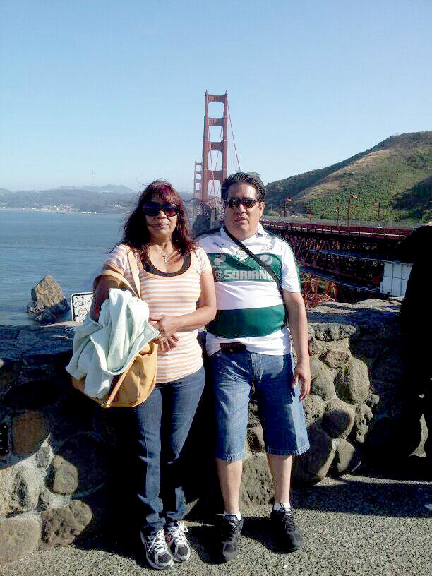 José Guadalupe Balderas y su esposa Josefina Jimenez Zurita en San Francisco Cal.