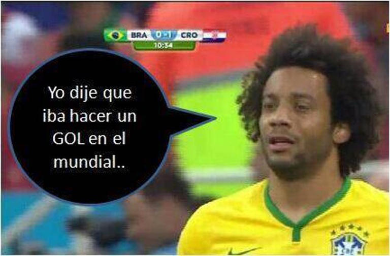 Por cierto, Marcelo anotó el primer gol del Mundial, pero fue un autogol.