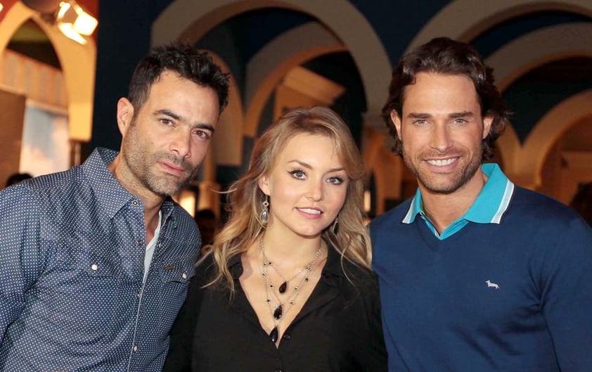 Los protagonistas de la telenovela, Luis Roberto Guzmán, Angelique Boyer y Sebastián Rulli presenciaron juntos el final. Se reúnen por final de Lo que la vida me robó , fotos en El