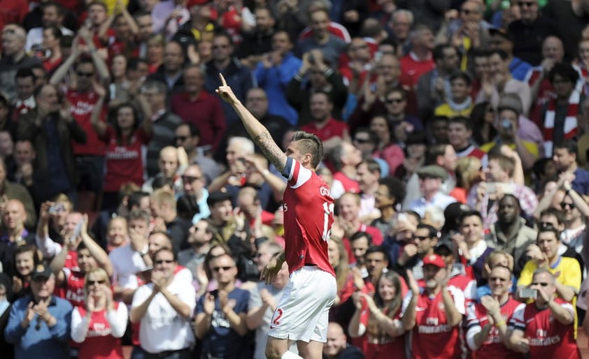 La afición Gunner es séptima, siempre fieles a su equipo el Arsenal.