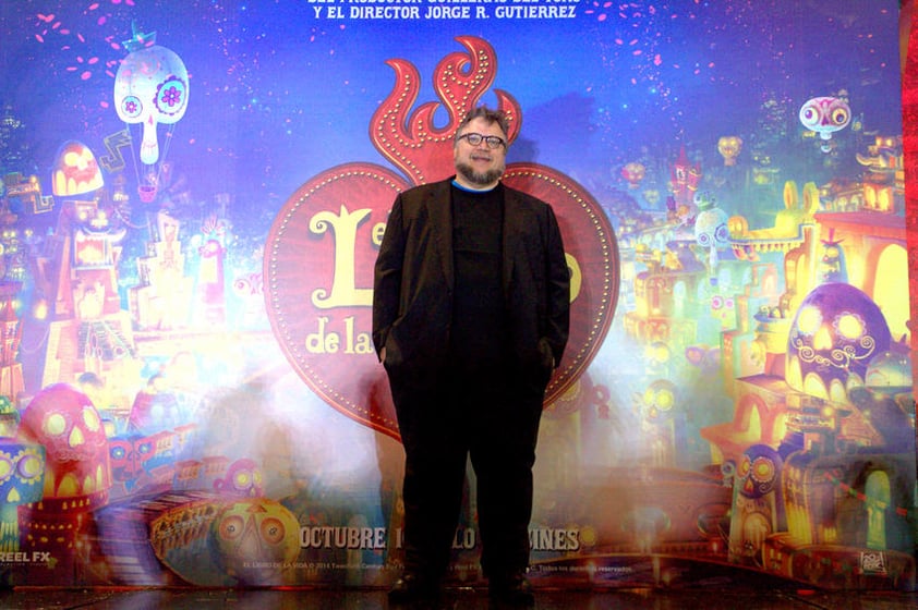 De visita en México, Del Toro describió a Jorge Gutiérrez como "un genio de la animación, es un genuino creador visual con muchas ambiciones y eso es lo que me convenció".