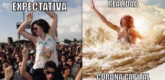 La lluvia que intentó opacar la celebración del festival Corona Capital 2014 fue tomada con humor por los usuarios de las redes sociales, quienes se burlaron del suceso con distintos memes que han sacado carcajadas en Internet.