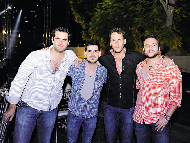 Juan Pablo, Andrés, Lalo y Ángel.