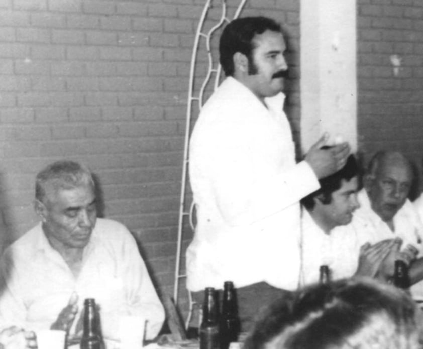 Alfredo Esparza Dorado, Jesús Reyes, Heriberto Ramos y Roberto Sánchez, en 1973.