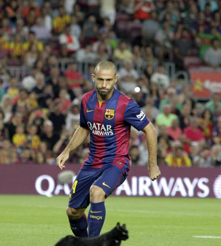 Javier Mascherano, subcampeón del Mundial de Brasil 2014.