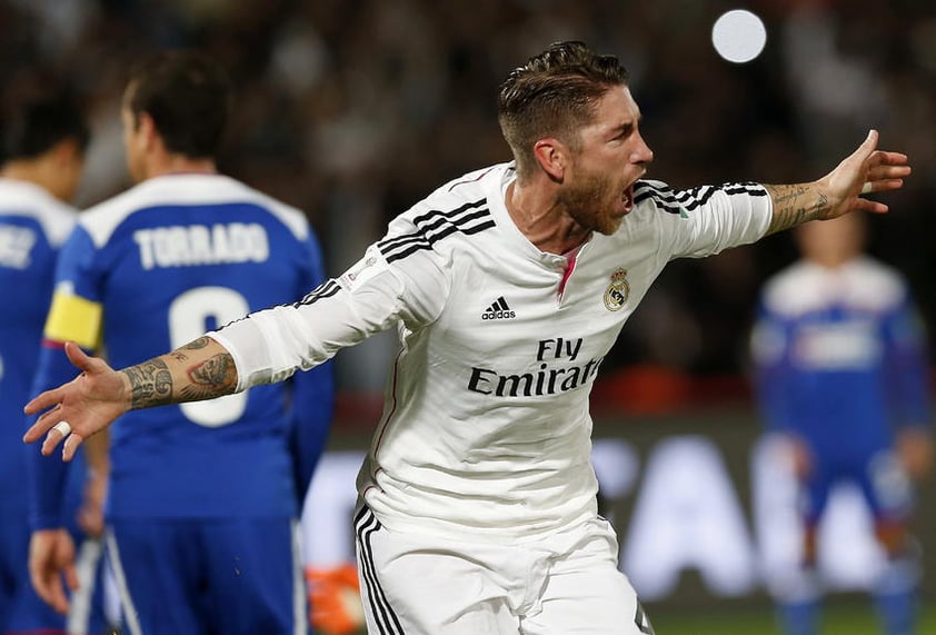 Ramos explotó con la celebración tras abrir el marcador.