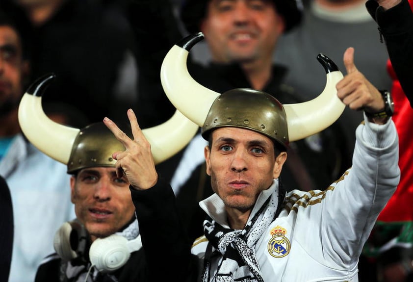 La afición merengue estuvo presente en el estadio.