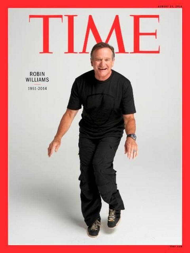 Tras su muerte, la revista Time dedicó su portada al actor Robin Williams.