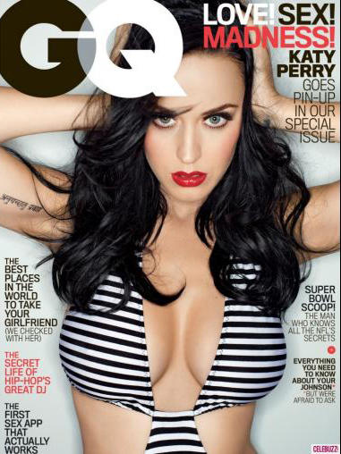 Katy Perry dejó sin aliento a los lectores de la revista GQ con su portada del mes de enero de 2014.