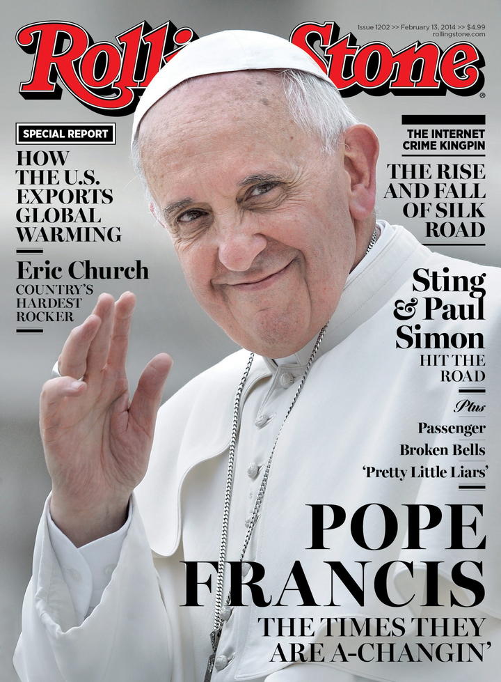 Rolling Stone dedicó una de sus portadas al Papa Francisco destacando los cambios en la Iglesia.