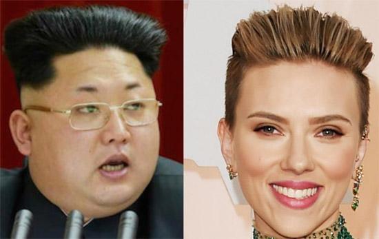 Compararon el nuevo look de la actriz con el peinado de Kim Jong Un.