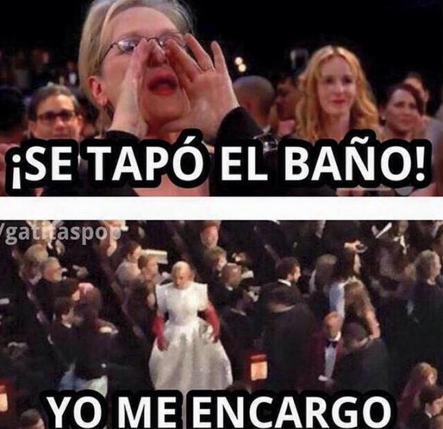 Otra celebridad que también fue víctima de los memes fue Meryl Streep, debido a su peculiar reacción al ser anunciada Patricia Arquette como ganadora del premio como Mejor Actriz de Reparto.