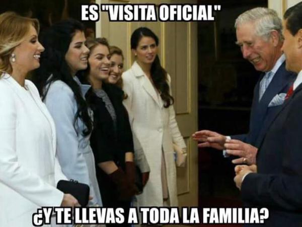 Los tuiteros han criticado que el presidente y la primera dama realizaran la visita oficial acompañados de todas sus hijas.