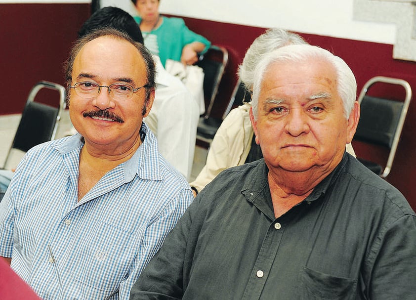 PRESENTACIÓN DE LIBRO.  Óscar Meza y Jorge Rivera.