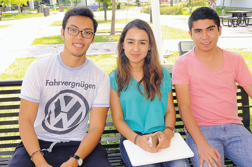 Andrés Robles, Sofía Hernández y Eduardo Maldonado.