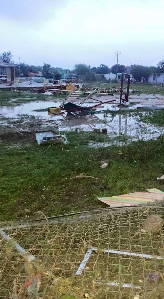 Fueron 40 minutos de lluvia y viento, antes del tornado, según los reportes en redes.