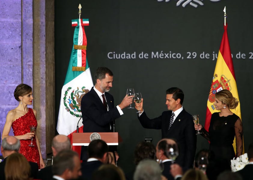 El almuerzo tuvo lugar en Palacio Nacional.