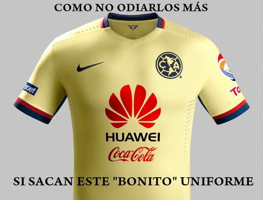 América estrenó uniforme y patrocinador, las burlas comenzaron.