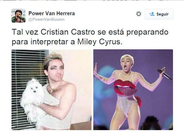 Predominaron las comparaciones del mexicano con Miley Cyrus.