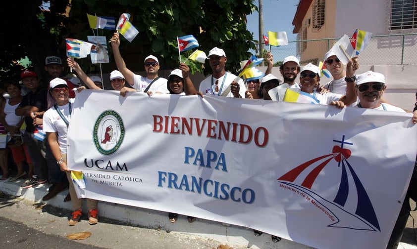 Las muestras de cariño para el Papa.