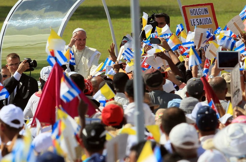 El Papa Francisco realiza una histórica visita a Cuba.