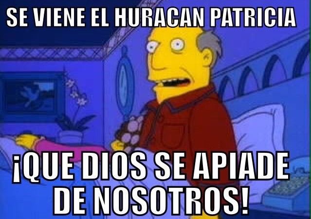 Ante la llegada del huracán “Patricia” al puerto de Manzanillo, los usuarios de Twitter han creado distintos memes relacionados con el tema.